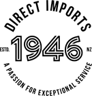 Direct Imports logo since 1946